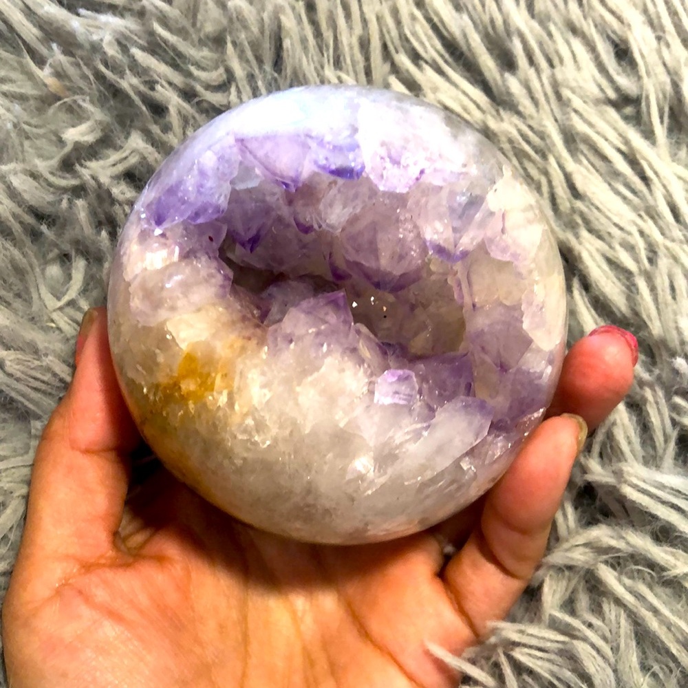 Ametrine Crystal Sphere